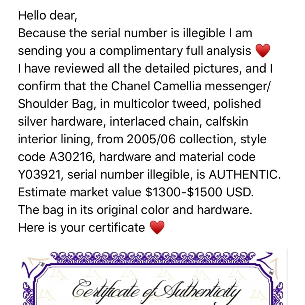 Chanel Tweed Camellia Messenger Flap Bag - Picture 14 of 16